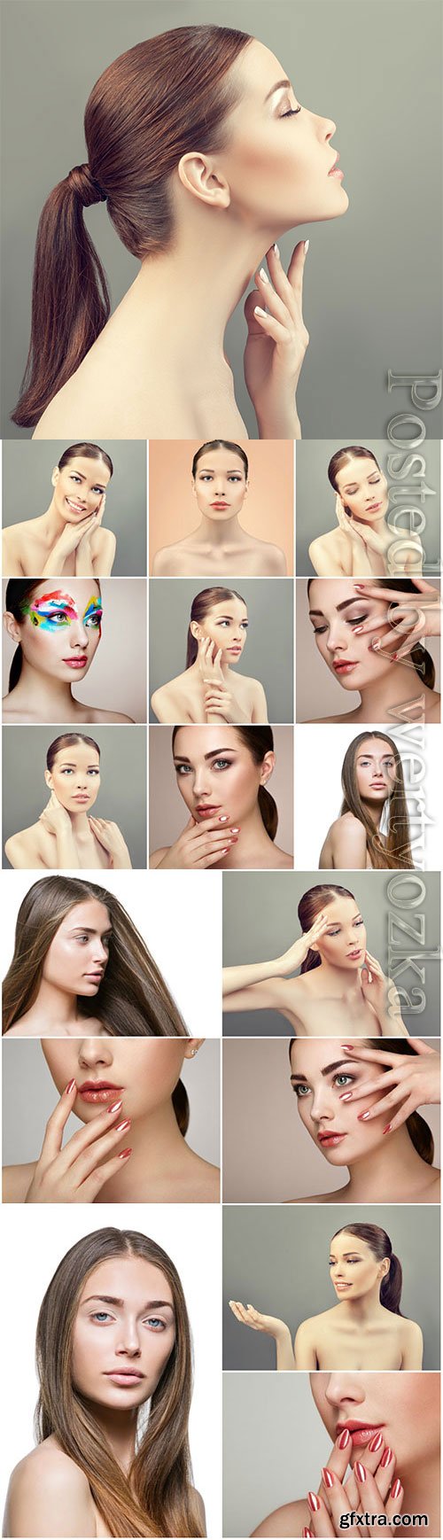 Beautiful well groomed young women stock photo Beautiful well groomed young women stock photo