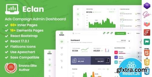 ThemeForest - Eclan v1.0 - Ads Campaign React Admin Dashboard (Update: 9 April 21) - 30010875 ThemeForest - Eclan v1.0 - Ads Campaign React Admin Dashboard (Update: 9 April 21) - 30010875