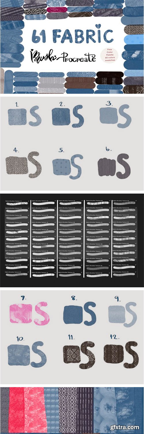 Fabric Brushes for Procreate, Texture 13890379 Fabric Brushes for Procreate, Texture 13890379