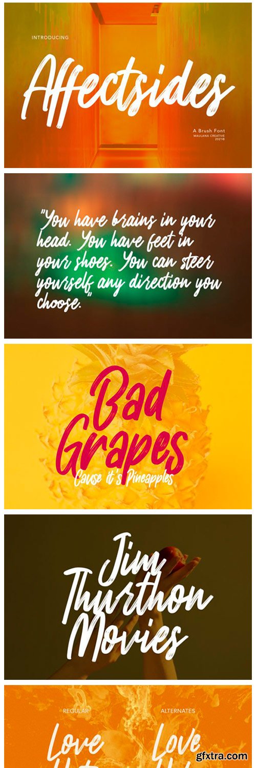 Affectsides Font Affectsides Font