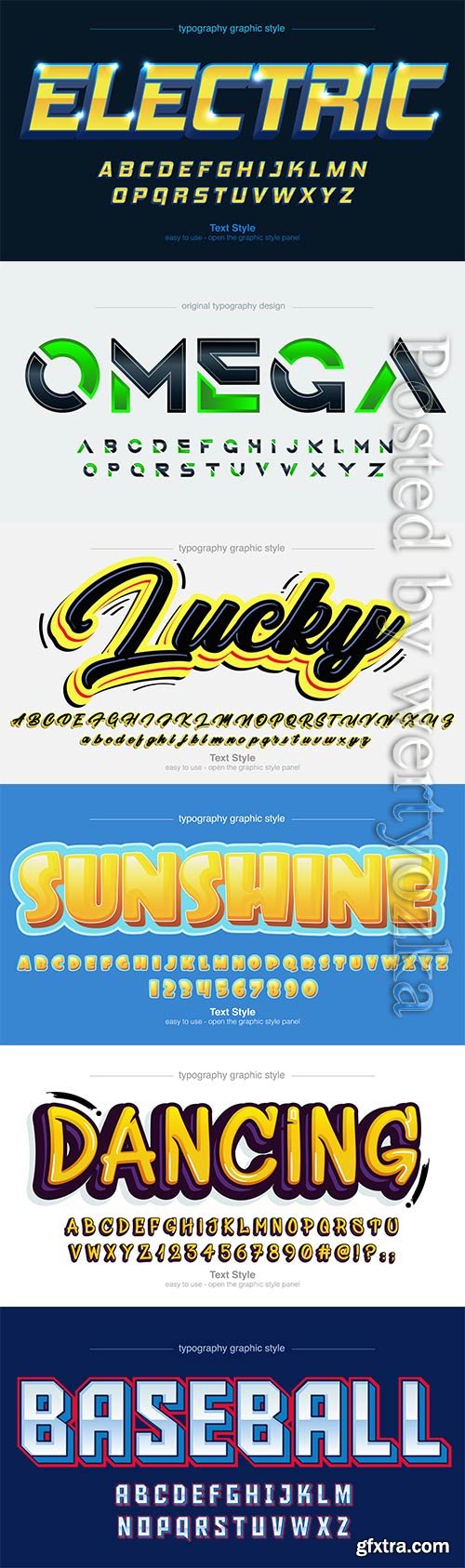 3d editable text style effect vector vol 574