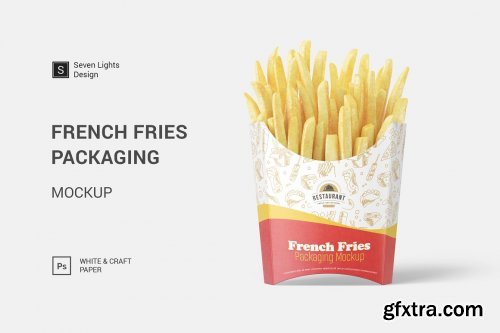 CreativeMarket - French Fries Packaging Mockup 5025126