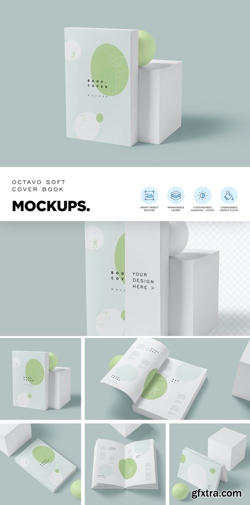 Octavo Softcover Book Mockups