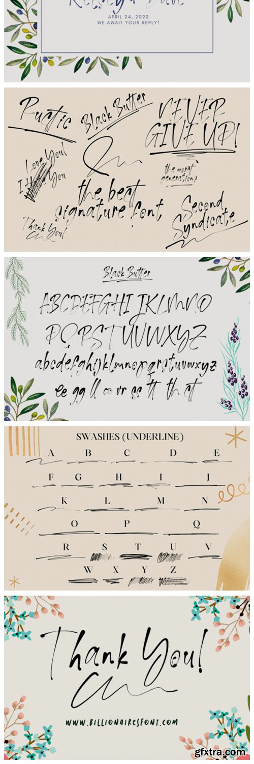 Black Butter Font Black Butter Font