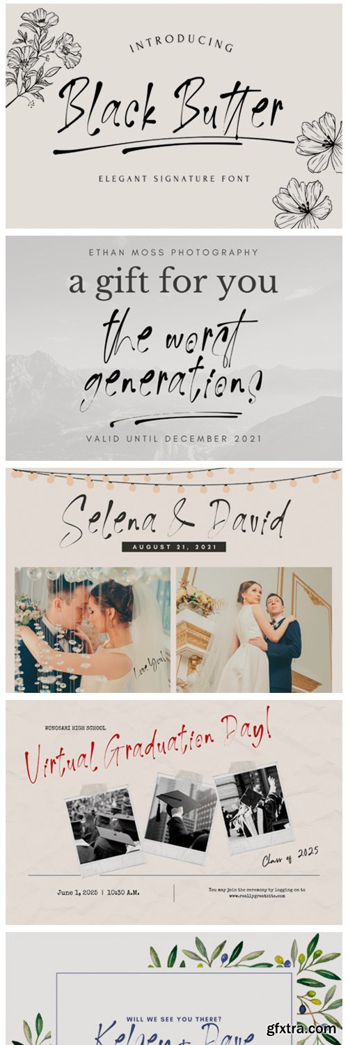 Black Butter Font Black Butter Font