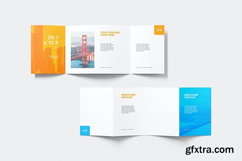 Landscape Brochure Mockup 53A62VD Landscape Brochure Mockup 53A62VD