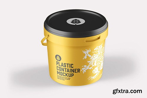Plastic Bucket Mockup Plastic Bucket Mockup