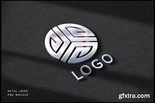 Metal Logo Mockup Y83U68F