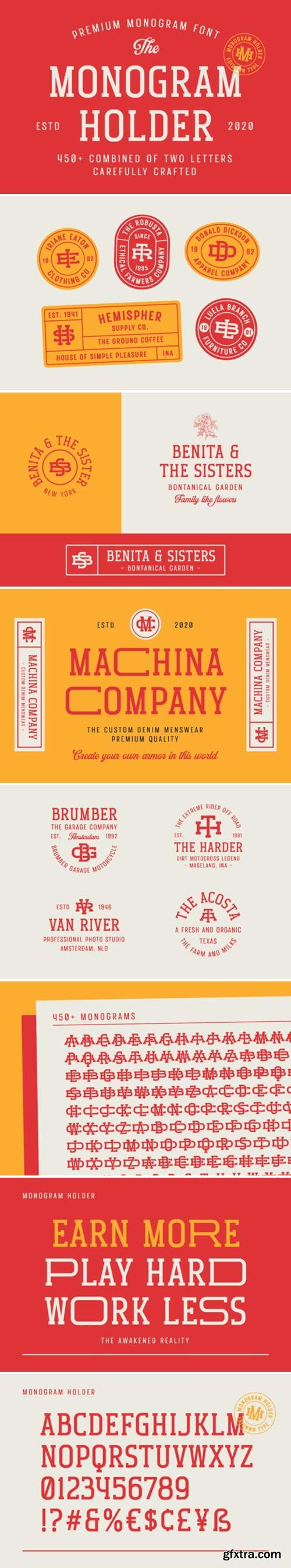 Monogram Holder Font