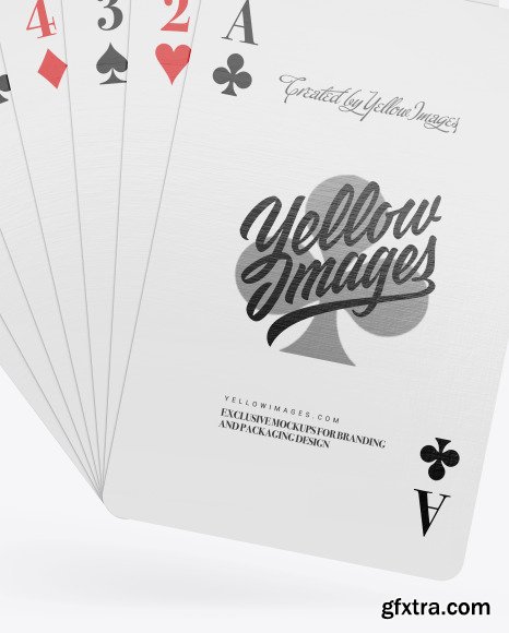 Seven Playing Cards Mockup 82764