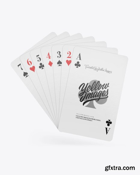 Seven Playing Cards Mockup 82764