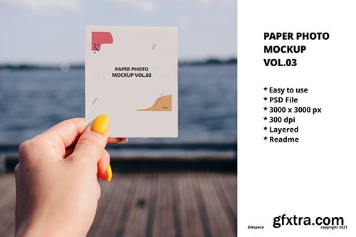 Paper Photo Mockup Vol.03 KCYJ3EX