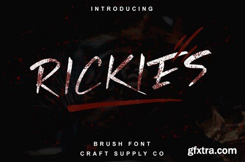 Rickies - Brush Font