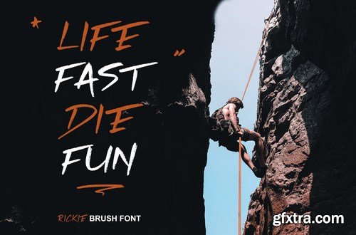 Rickies - Brush Font