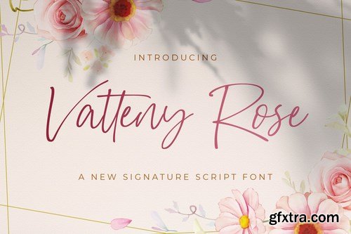 Vatteny Rose - Signature Script Font