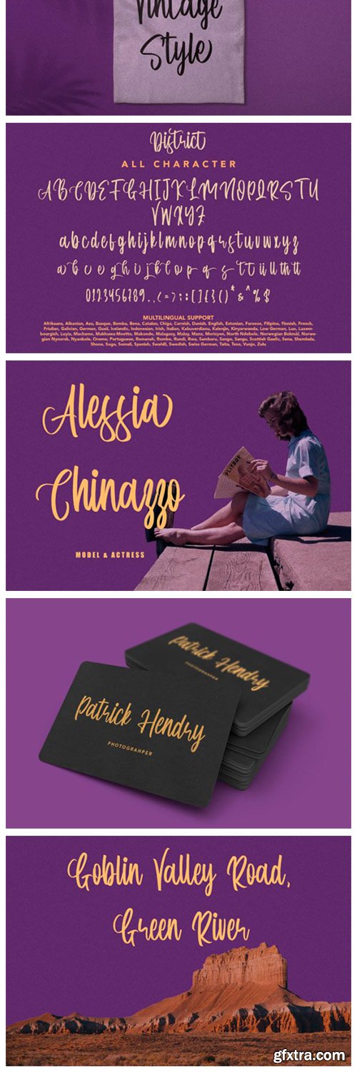 District Font District Font