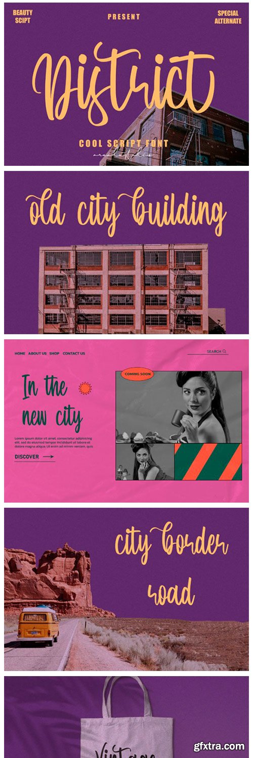 District Font District Font