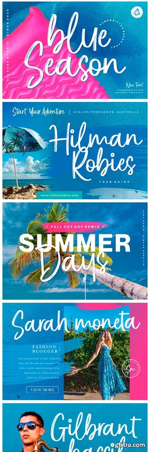 Blue Season Font Blue Season Font