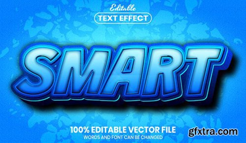 Smart text, font style editable text effect