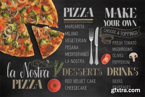 CreativeMarket Chalky Letters Font Collection 2595276