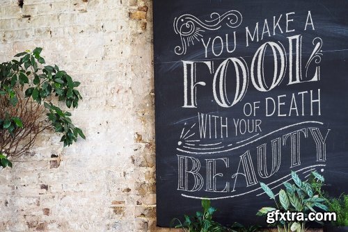 CreativeMarket Chalky Letters Font Collection 2595276