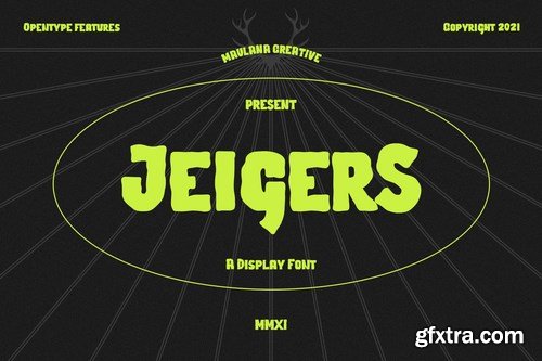 Jeigers Display Font
