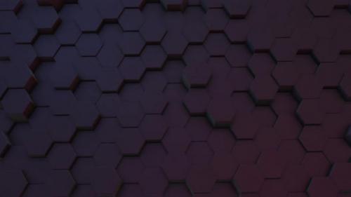Videohive - Abstract hexagon form wall moving background, Geometric concept - 33034645 - 33034645
