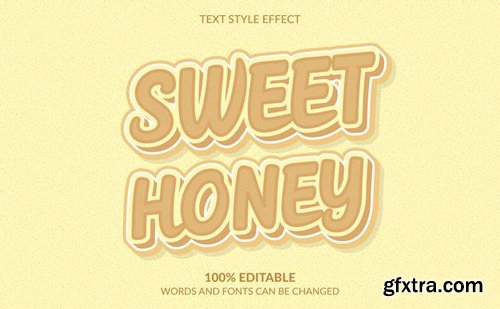 3d sweet honey text style effect 3d sweet honey text style effect