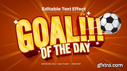Goal of the day text effect