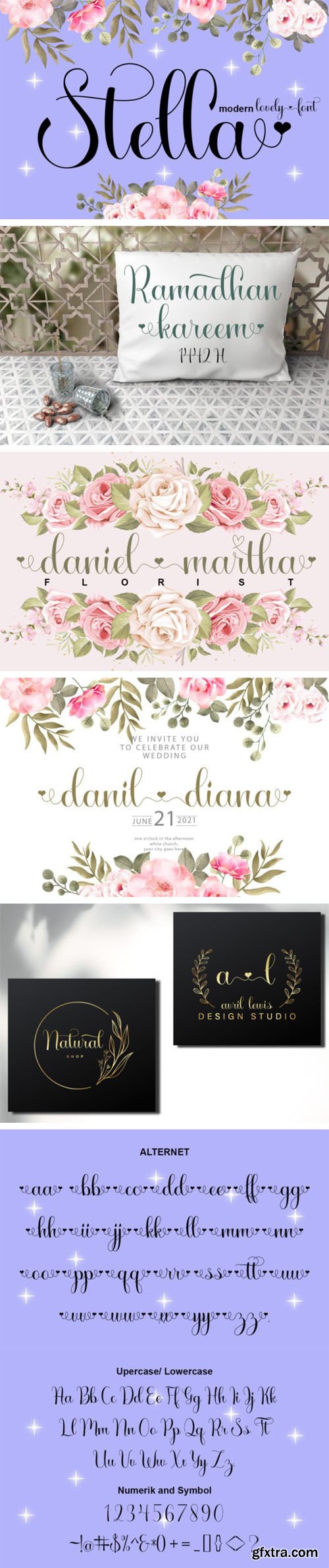 Stella - Modern Lovely Script Font Stella - Modern Lovely Script Font