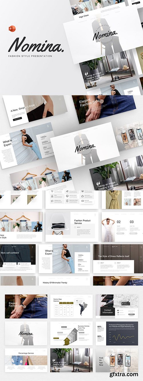 Nomina Fashion Minimalist PowerPoint Template Nomina Fashion Minimalist PowerPoint Template