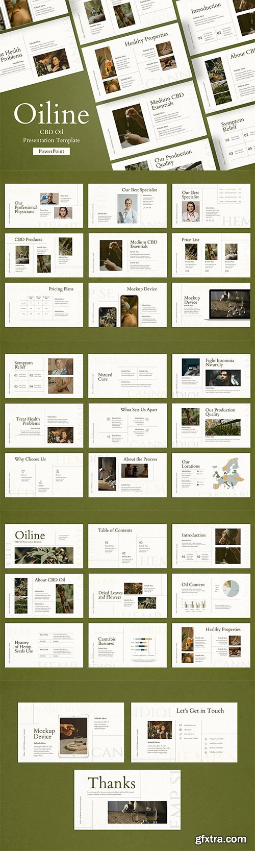 CBD Oil PowerPoint Presentation Template CBD Oil PowerPoint Presentation Template