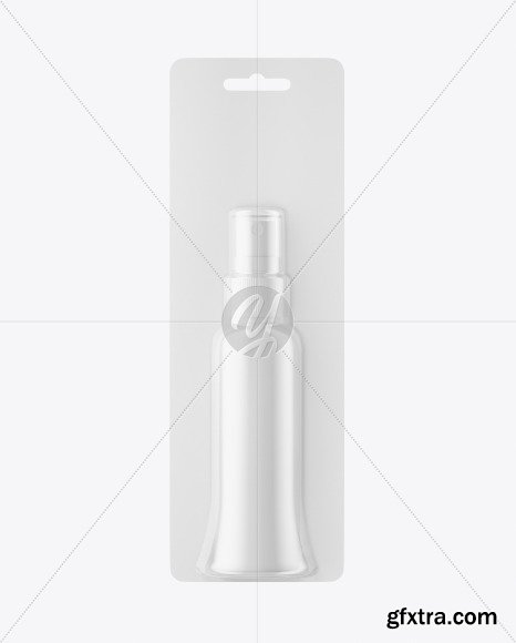 Spray Bottle Blister Pack Mockup 86553
