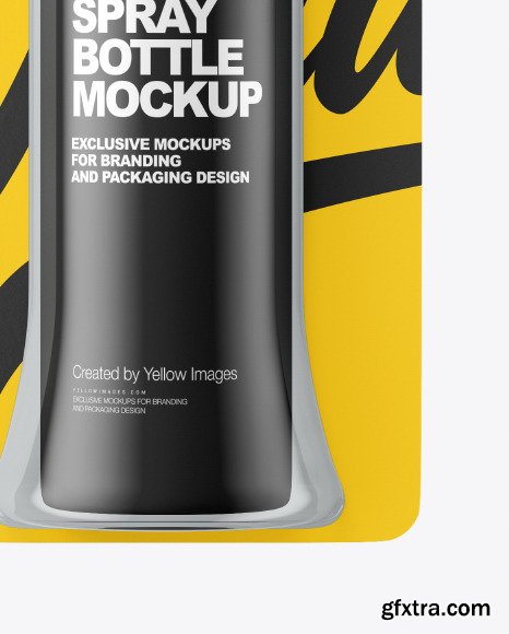 Spray Bottle Blister Pack Mockup 86553