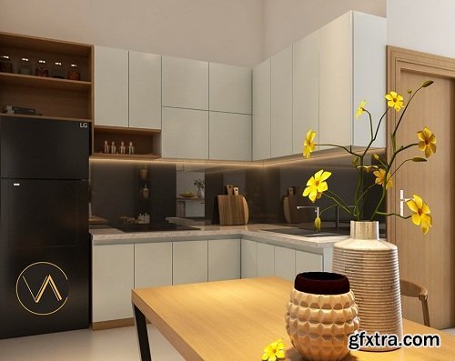 Interior Apartment Scene Sketchup By Quoc Vi Phan Phan