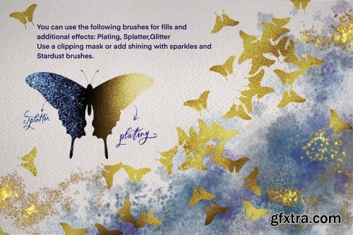 CreativeMarket - Pure Gold Procreate Brushset 5419504