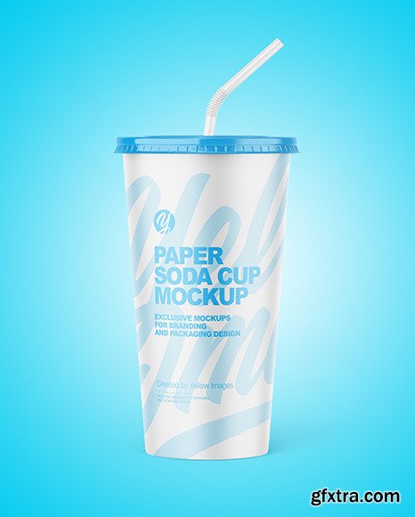 Paper Soda Cup Mockup 85720