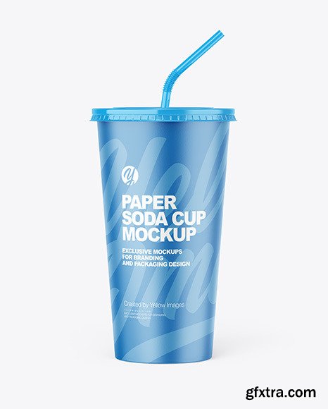 Paper Soda Cup Mockup 85720