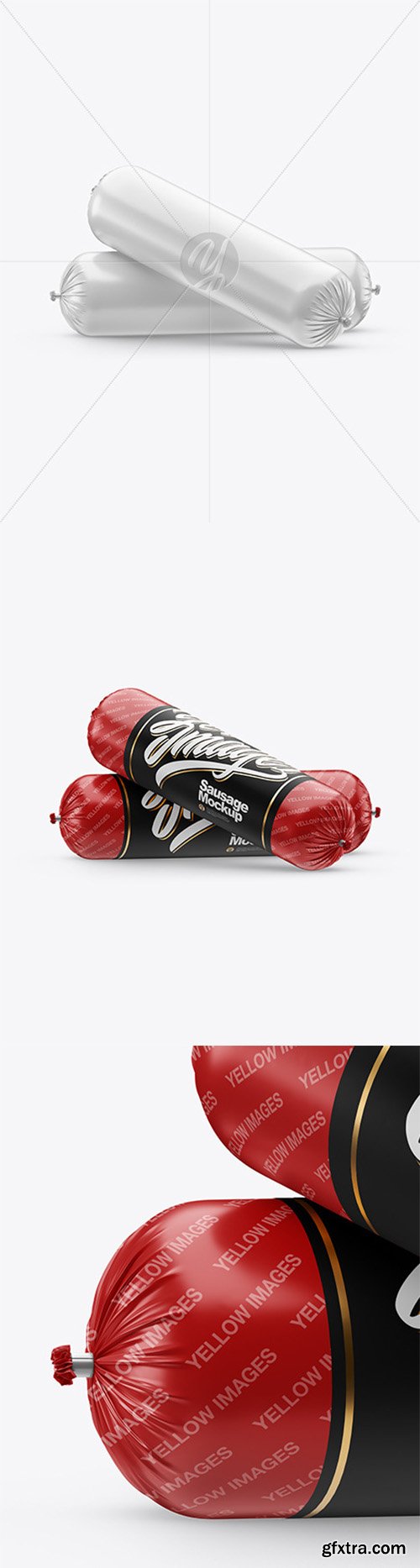 Two Glossy Sausages Mockup 44210 Two Glossy Sausages Mockup 44210