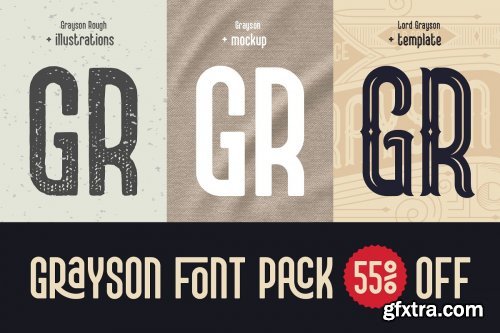 CreativeMarket - Grayson Font Pack 4788741