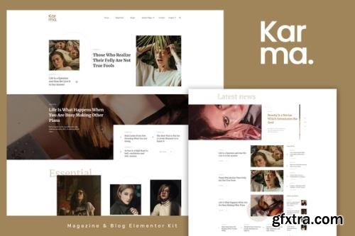 ThemeForest - Karma v1.0.0 - Blog & Magazine Elementor Template Kit - 33040678