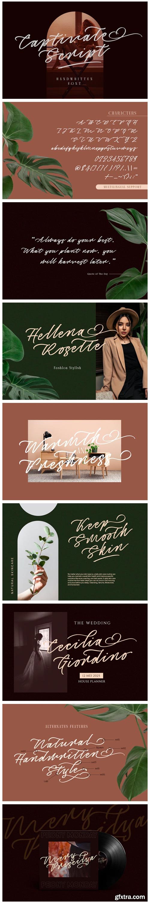Captivate Script Font