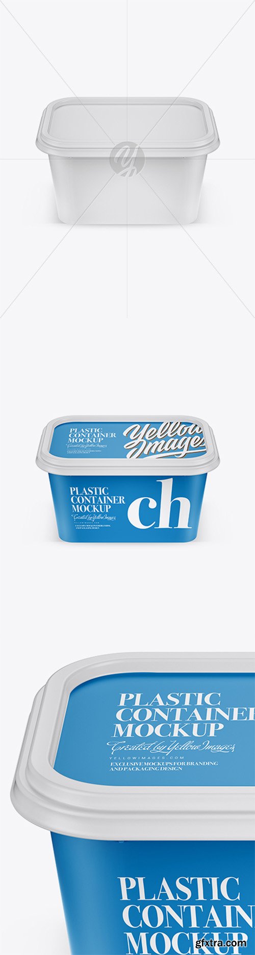 Matte Plastic Container Mockup (High-Angle Shot) 20788