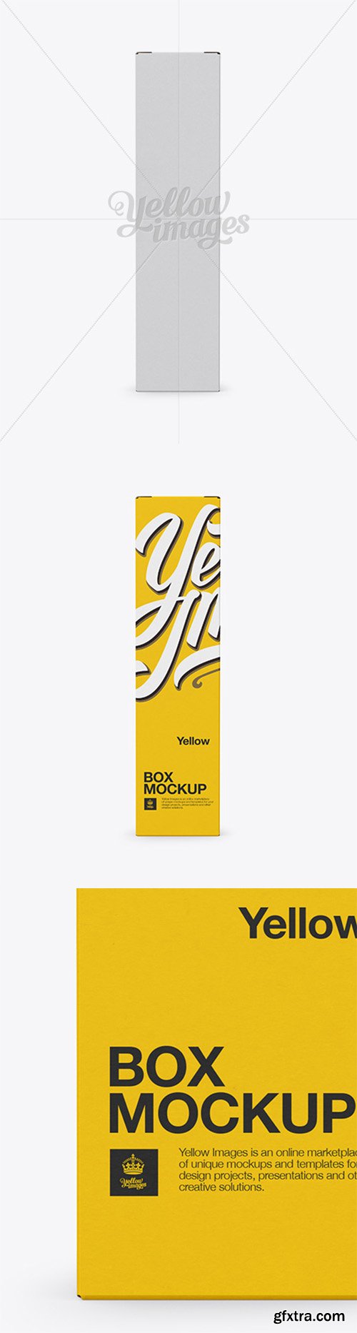 Box Mockup - Front View 16005