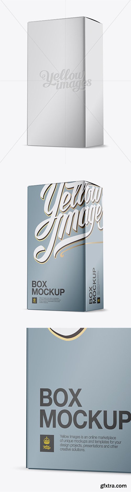 Metallic Paper Box Mockup - Half Side View 17991 Metallic Paper Box Mockup - Half Side View 17991