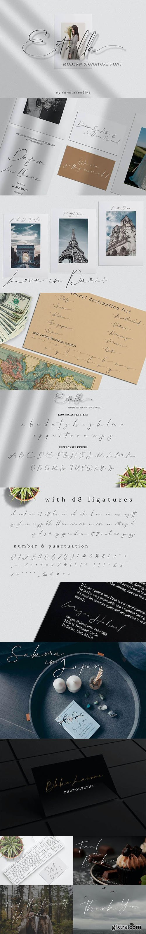 Estella - Modern Signature Script Font