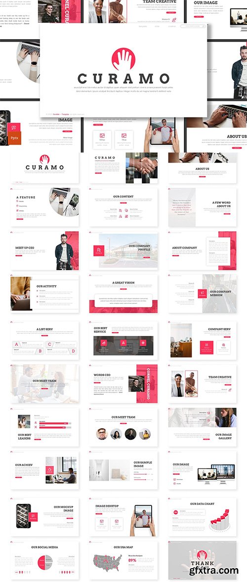 Curamo - Business Powerpoint, Keynote and Google Slides Template 