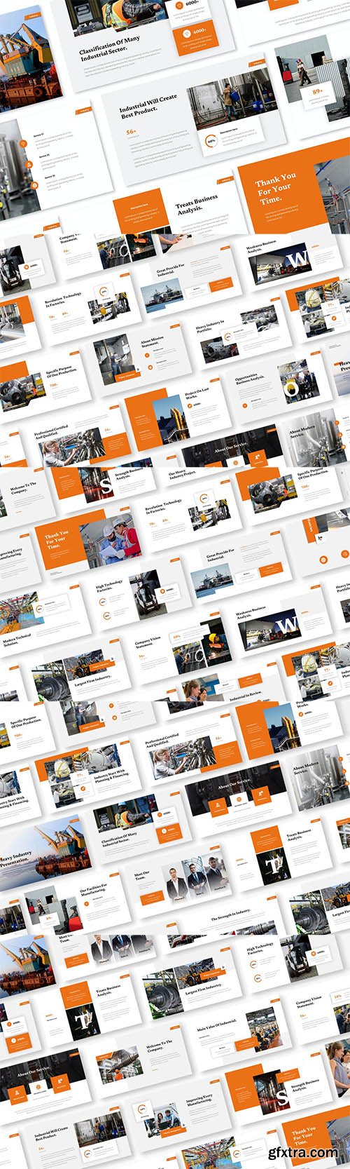 Heavy Industry Powerpoint, Keynote and Google Slides Template Heavy Industry Powerpoint, Keynote and Google Slides Template