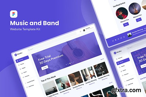 Music & Band Dashboard Template Music & Band Dashboard Template