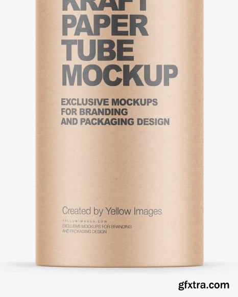 Kraft Paper Tube Mockup 80576